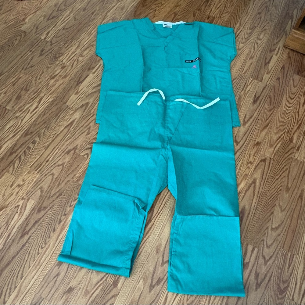 Port Charles ABC Daytime Green Large Scrub Set New Vintage